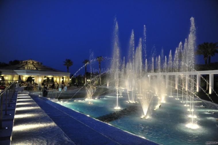 Il Vittoriano Ricevimenti - La location di sera con la Fontana Danzante