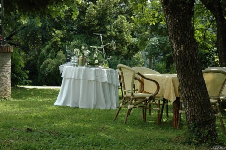 Allestimento del giardino per il matrimonio a Vicenza