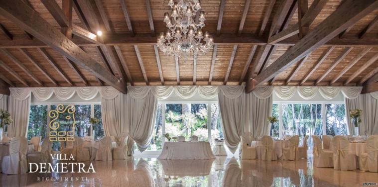 Villa Demetra - Il salone per il ricevimento di matrimonio a Foggia