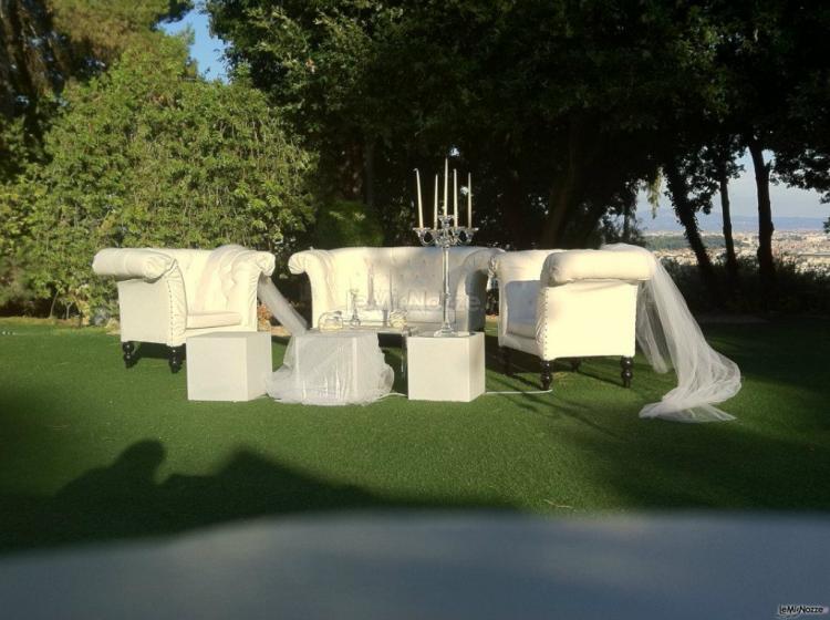 Allestimento in giardino per il matrimonio