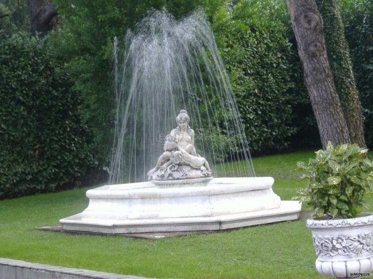 Fontana della location di matrimonio a Varese