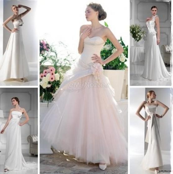 Serie di modelli di abiti da sposa