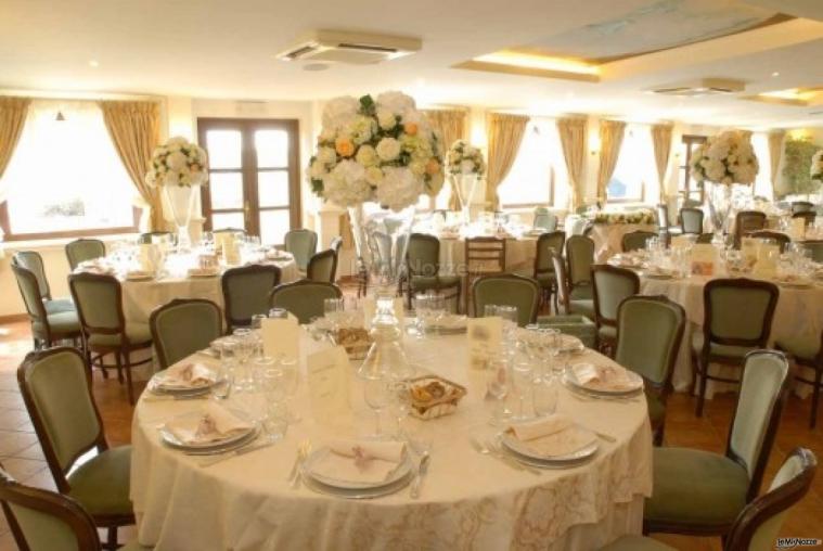 Sala interna per il ricevimento di matrimonio