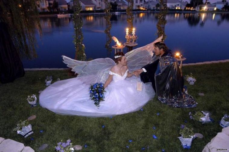 Animazione con costumi da fata per il matrimonio