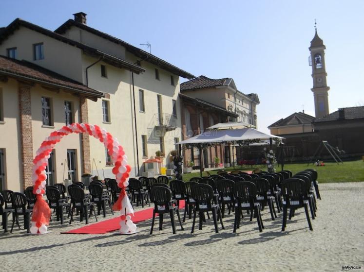 Cerimonia di matrimonio in giardino