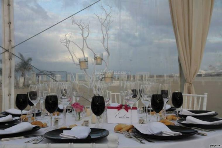 Matrimonio in spiaggia allestito da Mencarelli Catering