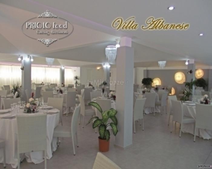 Sala per ricevimento di matrimonio di Villa Albanese
