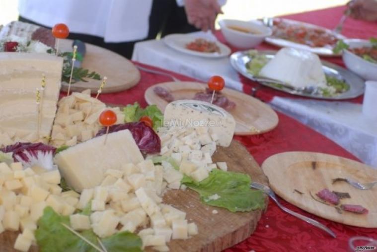 Antipasti al ricevimento di matrimonio