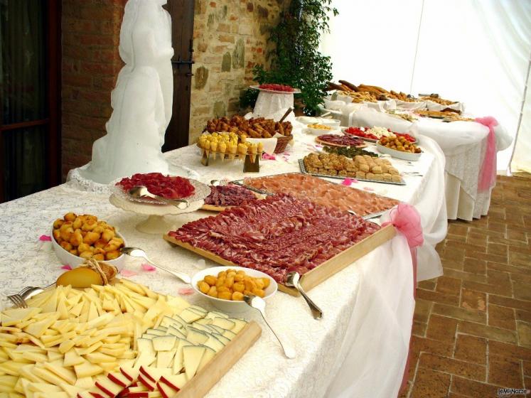 Buffet di antipasti presso L'Antico Forziere