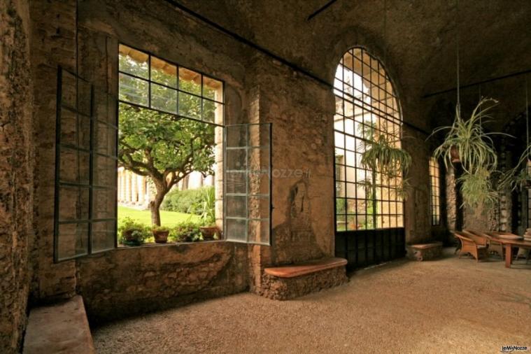 Sala veranda che affaccia sul giardino