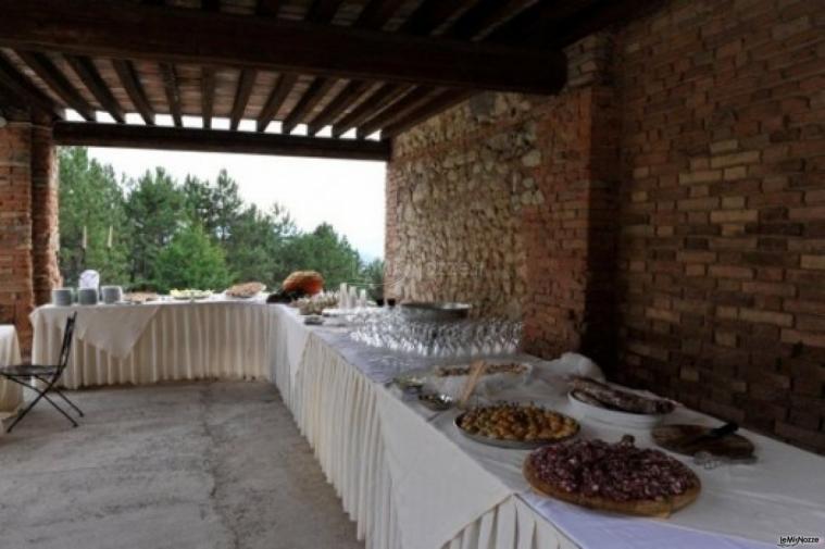 Il tavolo del buffet al matrimonio