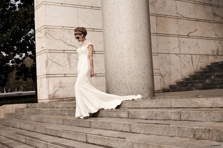 Acconciatura per il matrimonio da diva - Abito Cloy - Foto Tania Alineri