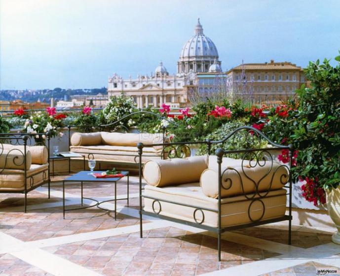 Terrazza della location di matrimonio