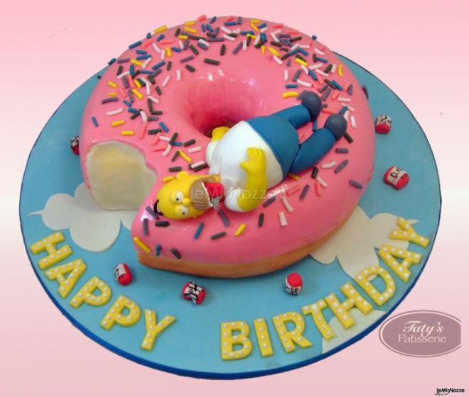 Homer & Donut Cake