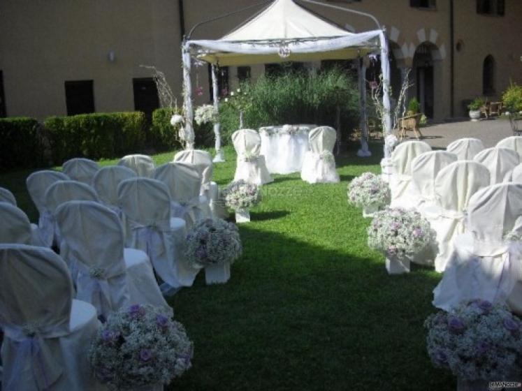 Celebrazione del rito di matrimonio al Castello di Giovenzano