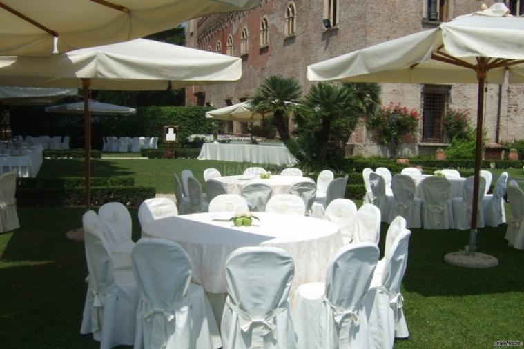 Allestimento in giardino pensile