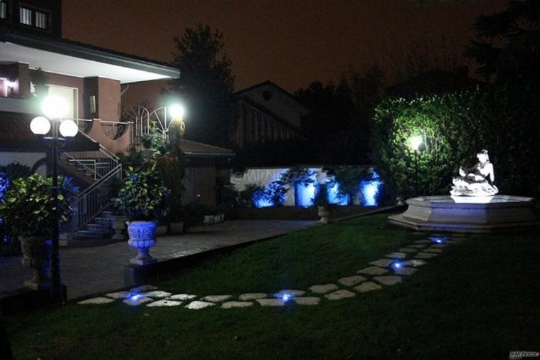 Villa per matrimoni in provincia di Varese - Illuminazione serale
