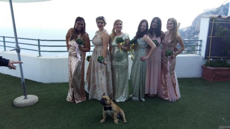 Amalfi Destination Wedding - Damigelle con cane sicurezza