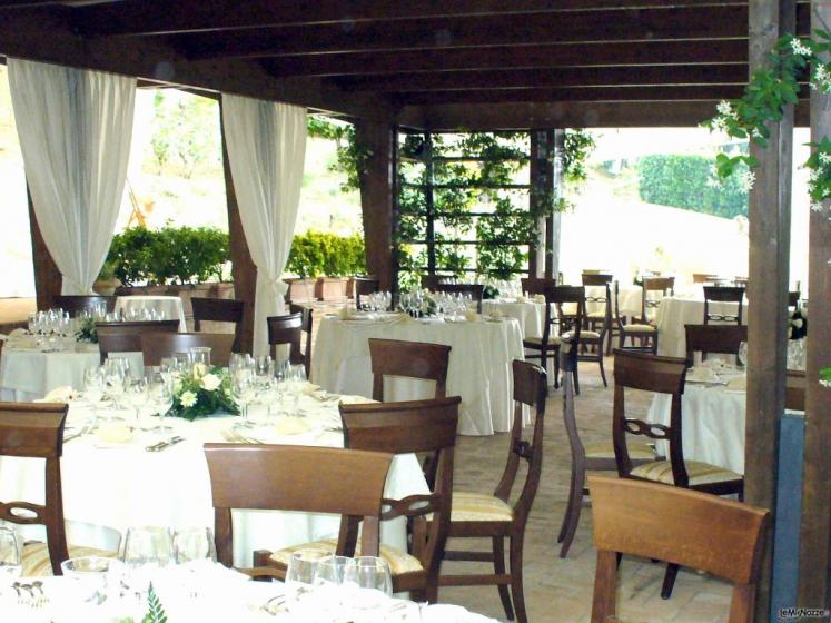 Gazebo di giorno presso L'Antico Forziere