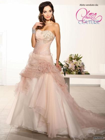 Vestito da sposa rosa - Clara Couture