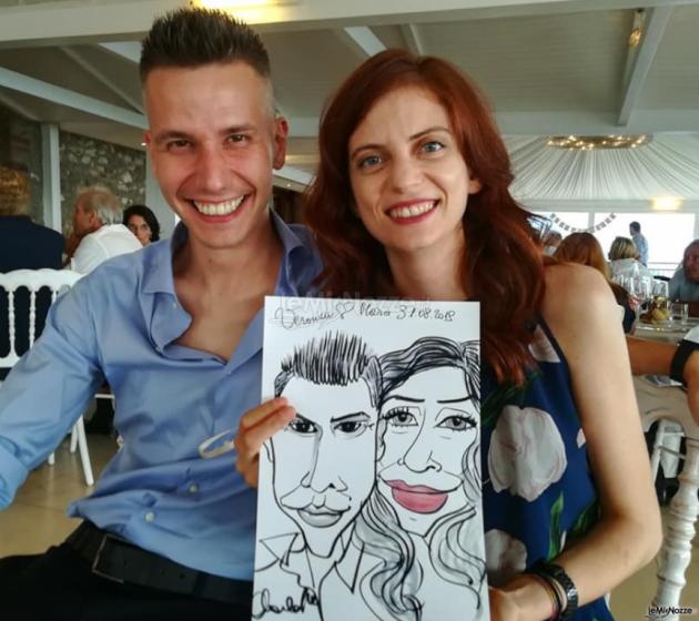 Caricature Charlotte - Ritratti e caricature dal vivo per matrimoni a Verona