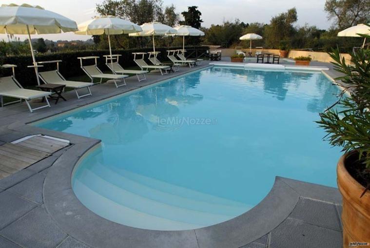 Ristorante I Secoli - La piscina della location di nozze