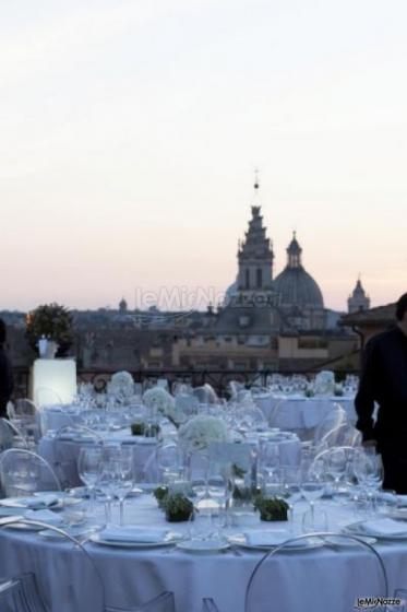 Matrimonio in terrazza con vista su Roma