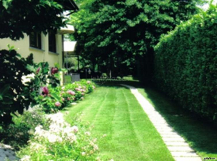 Giardino della location di matrimonio