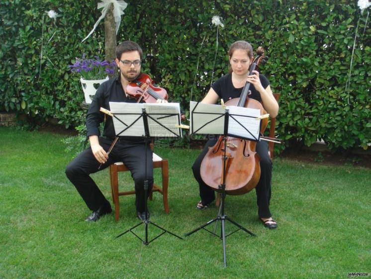 Musica classica durante il ricevimento in giardino
