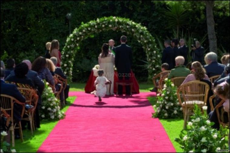 Cerimonia di nozze in giardino