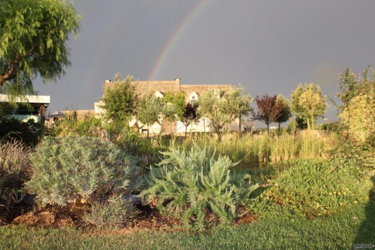 Masseria Bonelli - Vista panoramica con arcobaleno