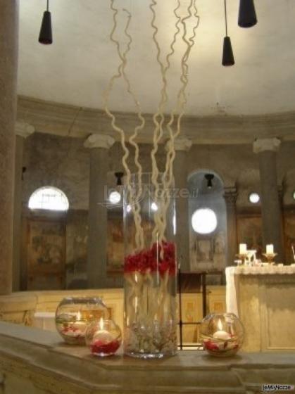 Allestimento della chiesa delle nozze