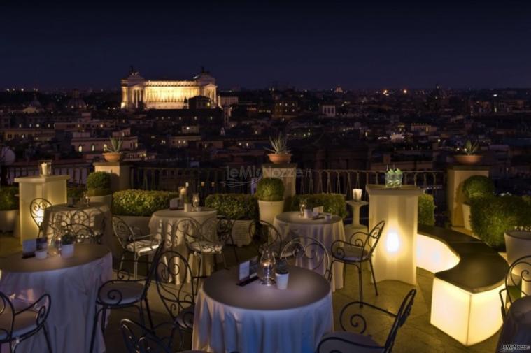 Matrimonio serale con vista su Roma - The Emperors' Terrace