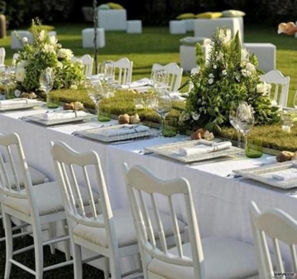 Tavolo imperiale in stile country per le nozze