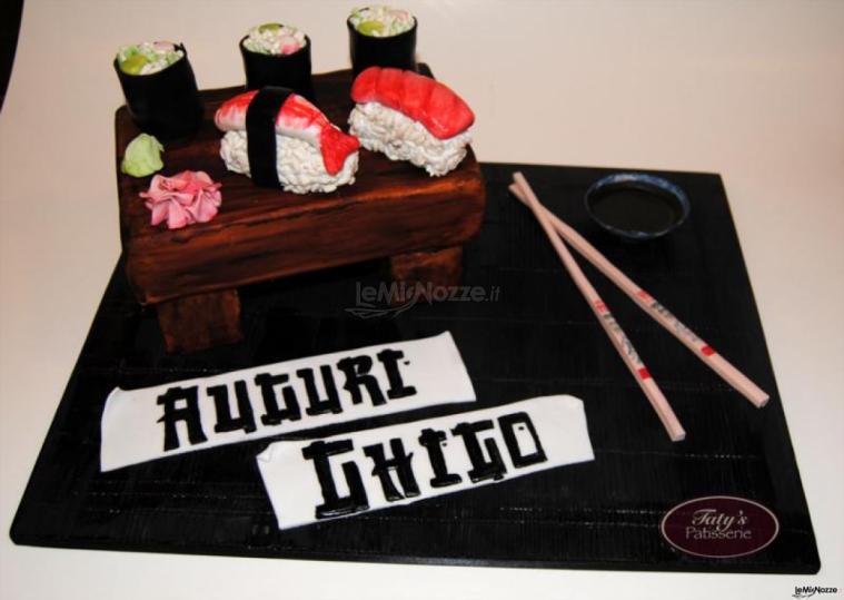 Sushi cake per matrimoni a tema