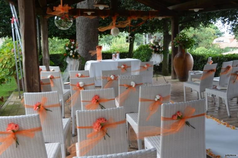 Cerimonia di matrimonio in giardino a Grottaferrata