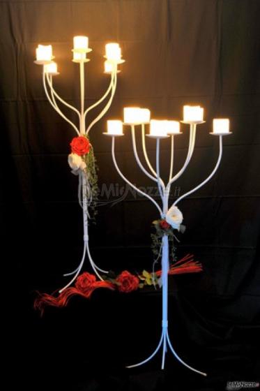 Candelabri per ambientazioni romantiche