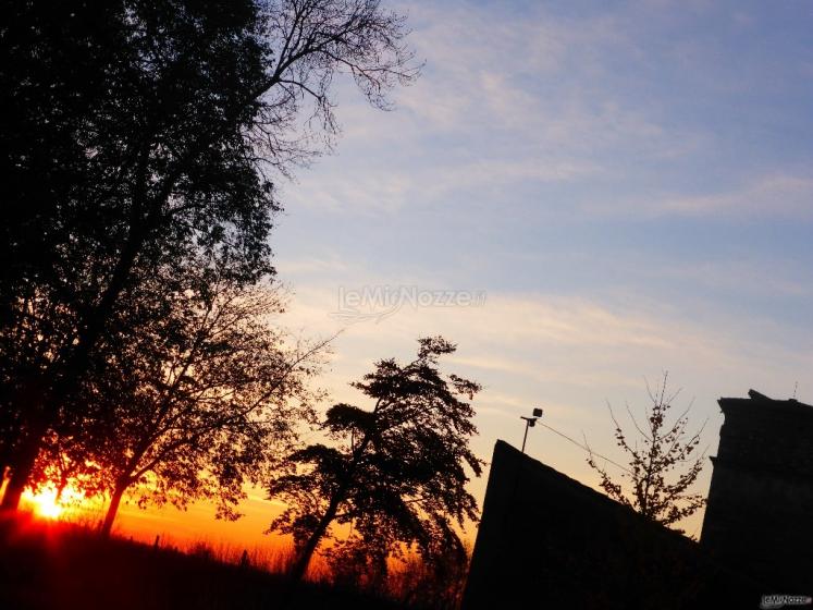 Tramonto dal giardino sud - Villa da Prato