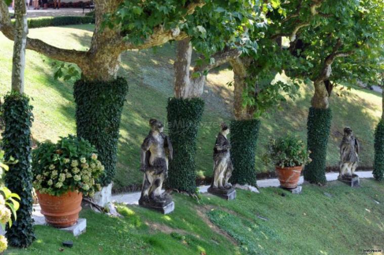 Giardino per ricevimento di matrimonio presso Villa Carollo