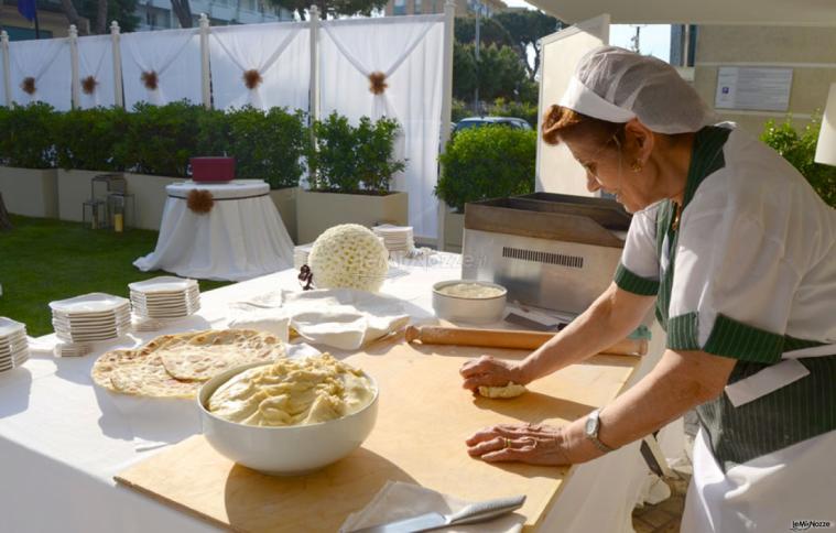 Prelibate piadine tipiche della cucina romagnola