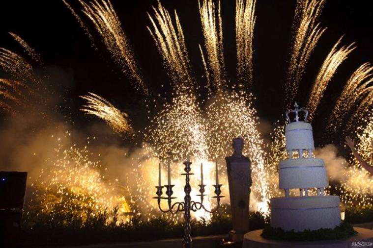 Matrimonio da favola - I fuochi d'artificio al taglio della torta