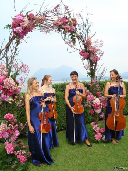 Violino e violoncello per la musica del matrimonio