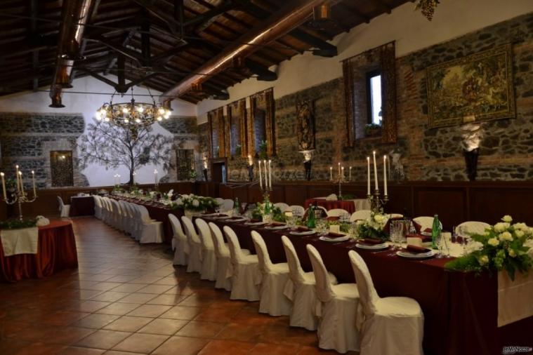 Sala interna per il ricevimento di matrimonio a Roma