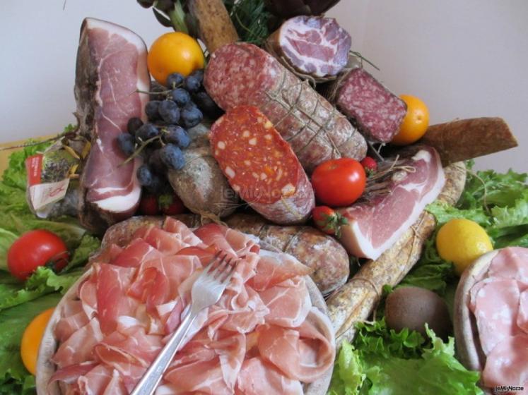 Salumi al buffet nuziale