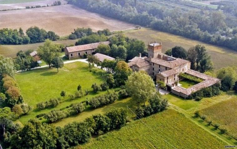 Veduta aerea della location di matrimonio - Palazzo di Cuzzano