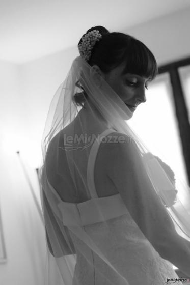 Fotografia della sposa prima della cerimonia nuziale