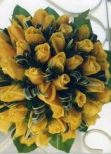 Roselline gialle per il bouquet sposa
