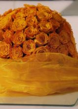 Bouquet di rose arancioni