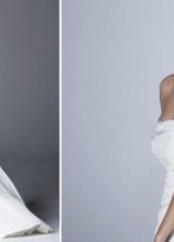 Vestito da sposa con leggera coda sul retro - Collezione Rose et Papillon