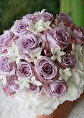 Bouquet bianco e lilla